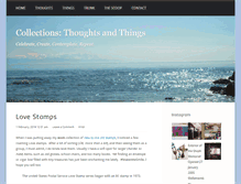 Tablet Screenshot of collectionsthoughtsandthings.com